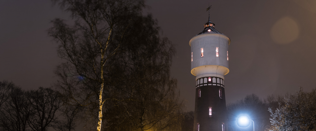 Watertoren Coevorden Nog 1 Keer Verlicht - WMD