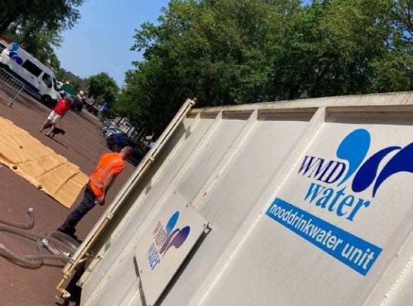 Nooddrinkwateroefening in Zuidlaren