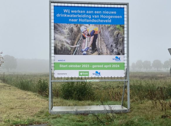 Aanleg transportleiding van Hoogeveen naar Hollandscheveld