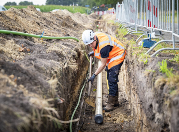Werk aan de waterleiding