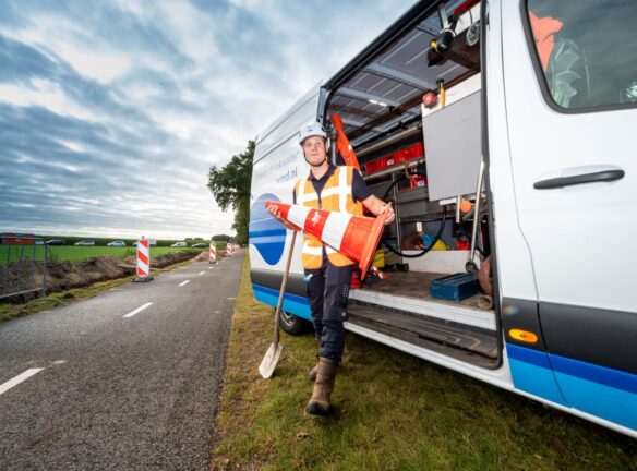 Werk aan de waterleiding
